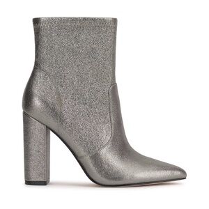Jessica Simpson Silver Heeled Boots